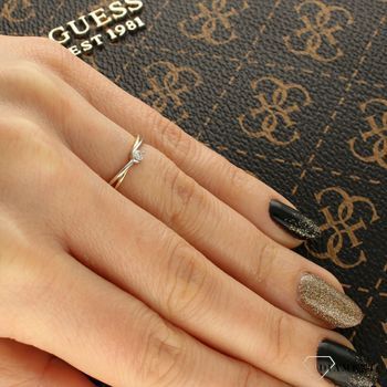 Pierścionek z Diamentem splecione złoto CH329     H SI2.jpg